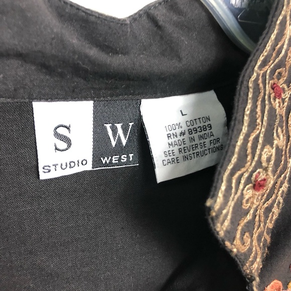 Embroidered folk jacket top - Picture 7 of 16